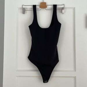 Good American Black Bodysuit Scuba Modern Size 1